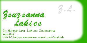 zsuzsanna lakics business card